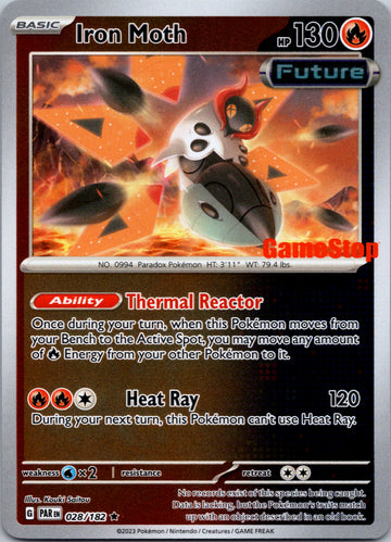 Iron Moth - 028/182 (Gamestop Promo) [028/182] [Paradox Rift] Reverse Holofoil