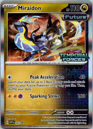 Miraidon (Prerelease) [092] [Scarlet & Violet Promo Cards] Holofoil