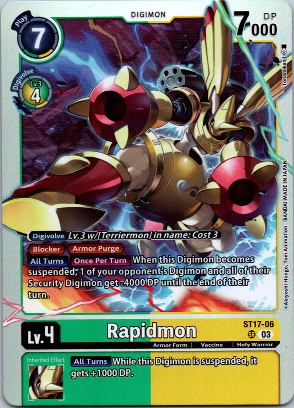 Rapidmon - ST17-06 [ST17-06] [Starter Deck 17: Double Typhoon Advanced Deck Set] Foil