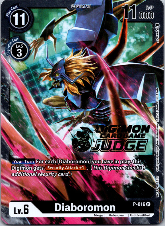 Diaboromon - P-016 (Judge Pack 1) [P-016] [Digimon Promotion Cards] Foil