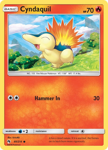 Cyndaquil (040/214) [Sun & Moon: Lost Thunder]