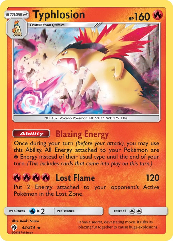 Typhlosion [42/214] [SM - Lost Thunder] Reverse Holofoil