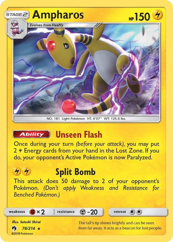 Ampharos [78/214] [SM - Lost Thunder] Reverse Holofoil