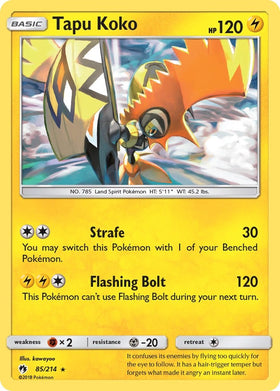 Tapu Koko [85/214] [SM - Lost Thunder] Reverse Holofoil