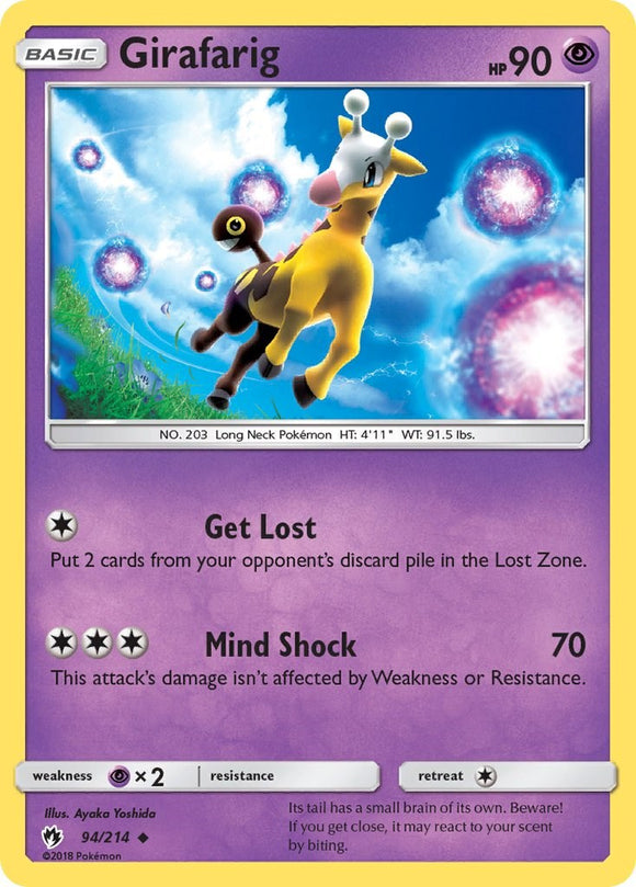 Girafarig [94/214] [SM - Lost Thunder] Reverse Holofoil