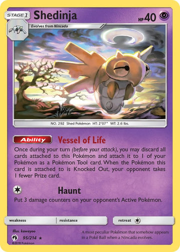 Shedinja [95/214] [SM - Lost Thunder] Reverse Holofoil