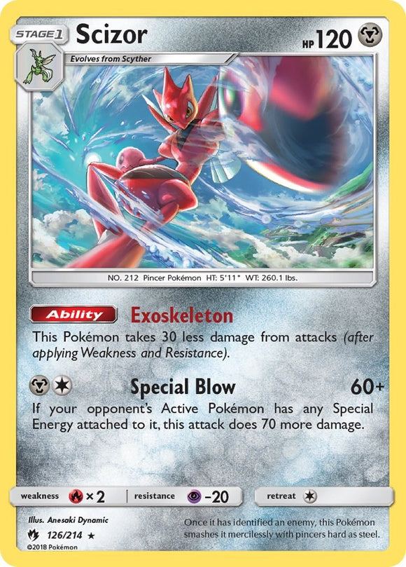 Scizor [126/214] [SM - Lost Thunder] Reverse Holofoil