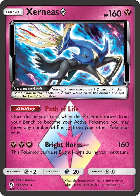 Xerneas (Prism Star) (144/214) [Sun & Moon: Lost Thunder]