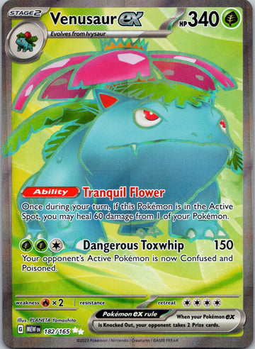 Venusaur ex (182/165) [Scarlet & Violet:  151] Holofoil