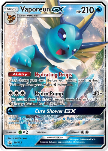 Vaporeon GX - SM172 [SM172] [SM Promos] Holofoil