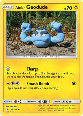 Alolan Geodude (35) [35/181] [SM - Team Up] Reverse Holofoil