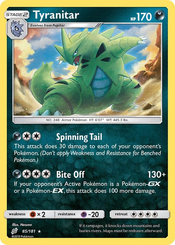 Tyranitar [85/181] [SM - Team Up] Reverse Holofoil