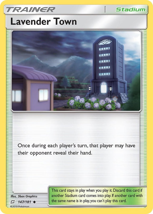 Lavender Town [147/181] [SM - Team Up] Reverse Holofoil