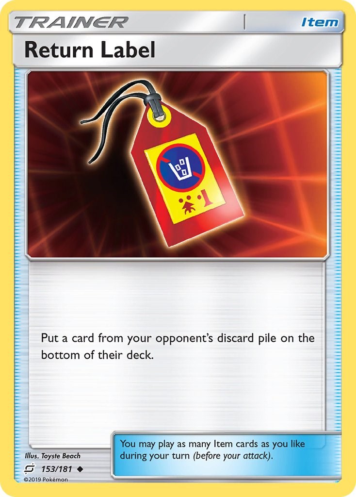 Return Label [153/181] [SM - Team Up] Reverse Holofoil