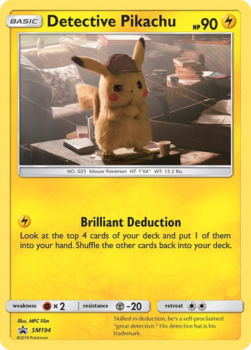 Detective Pikachu - SM194 [SM194] [SM Promos] Holofoil