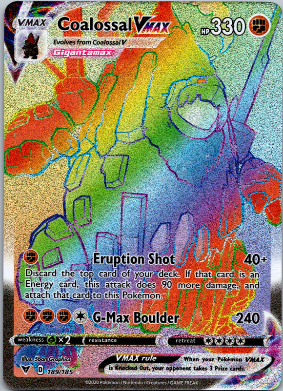 Coalossal VMAX (Secret) [189/185] [SWSH04: Vivid Voltage]