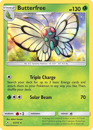 Butterfree [4/214] [Unbroken Bonds] Reverse Holofoil