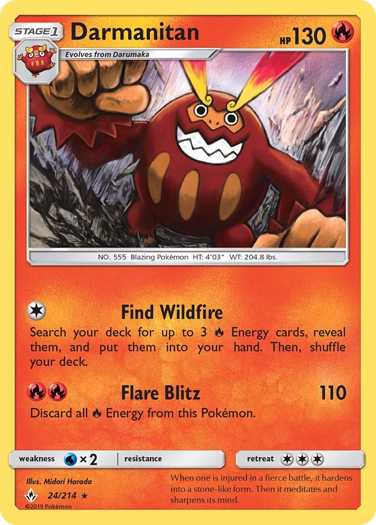 Darmanitan [24/214] [Unbroken Bonds] Reverse Holofoil