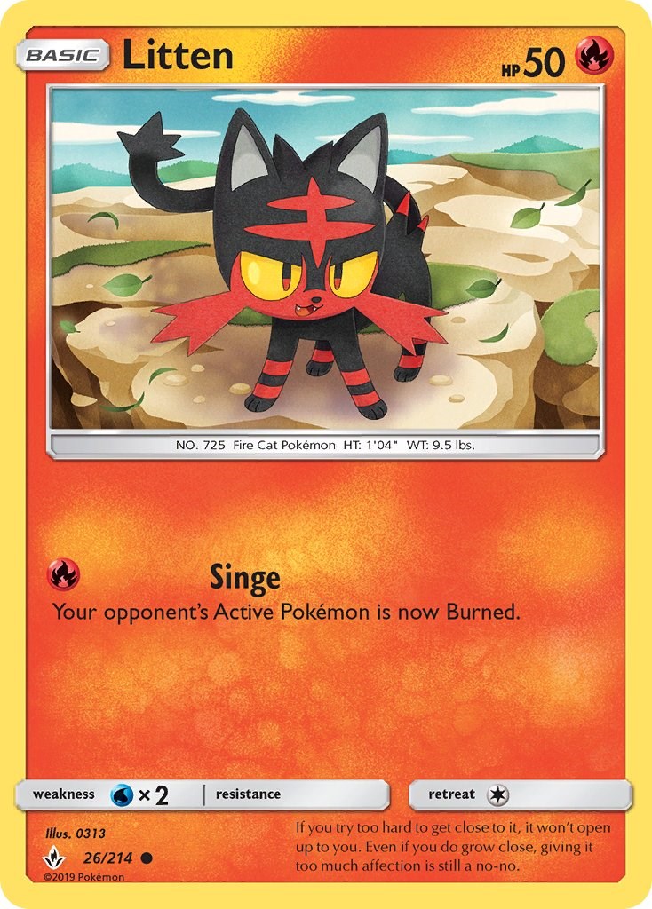 Litten [26/214] [Unbroken Bonds] Reverse Holofoil