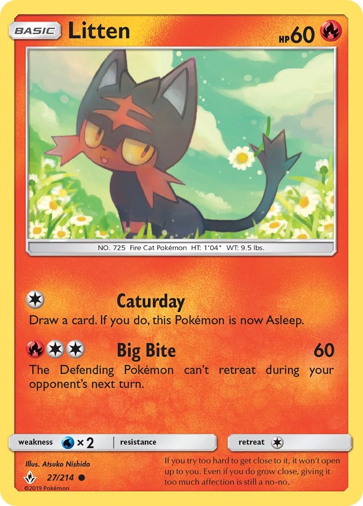 Litten [27/214] [Unbroken Bonds] Reverse Holofoil