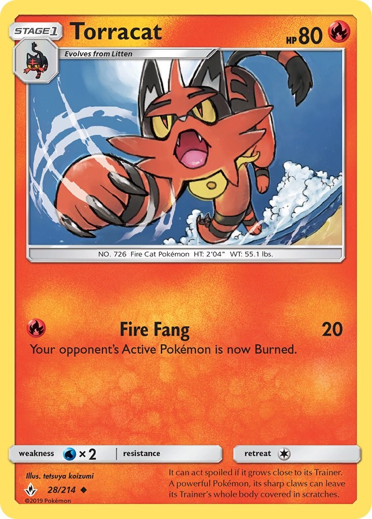 Torracat [28/214] [Unbroken Bonds] Reverse Holofoil