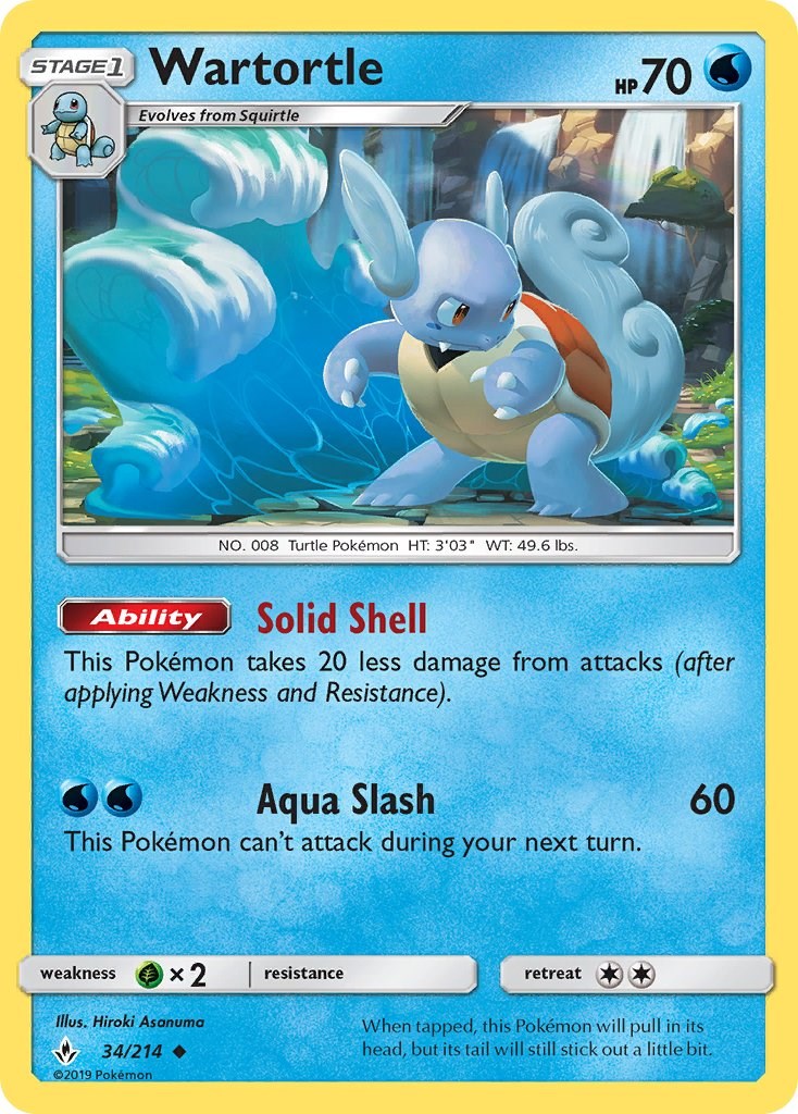Wartortle [34/214] [Unbroken Bonds] Reverse Holofoil