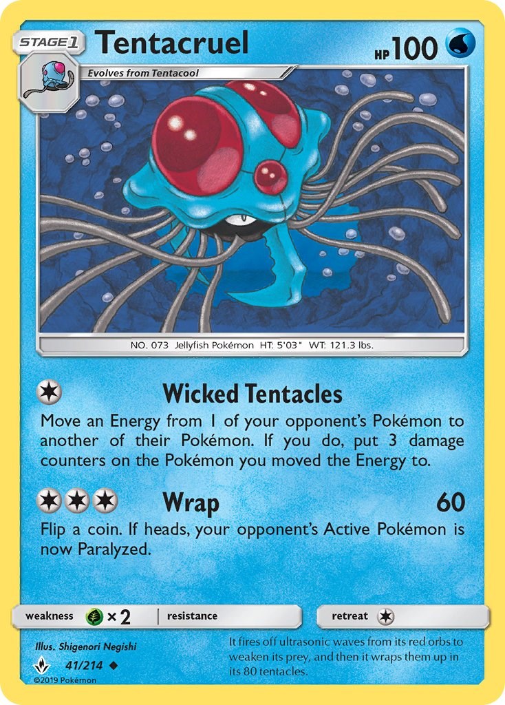 Tentacruel [41/214] [Unbroken Bonds] Reverse Holofoil