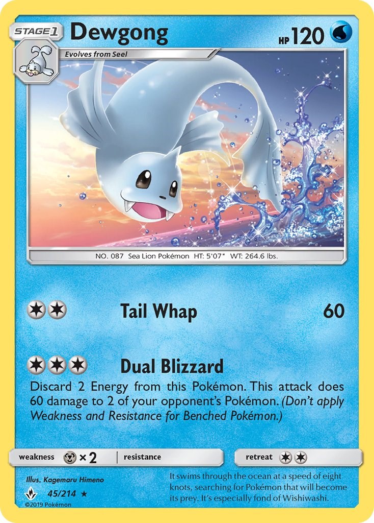 Dewgong [45/214] [Unbroken Bonds] Reverse Holofoil