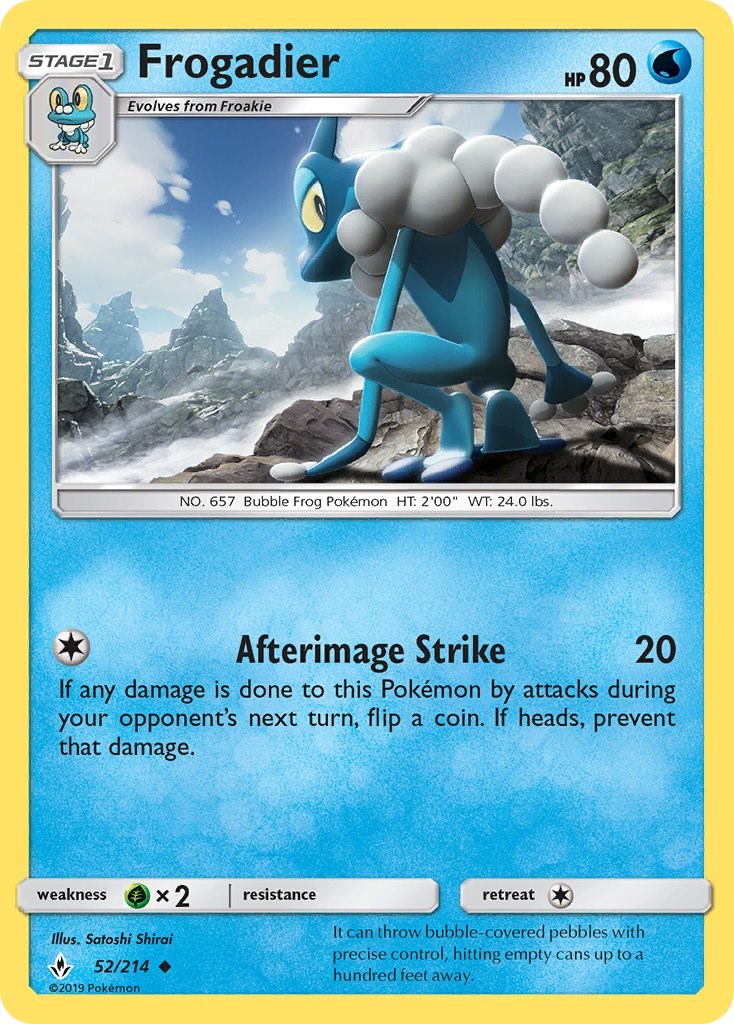 Frogadier [52/214] [Unbroken Bonds] Reverse Holofoil