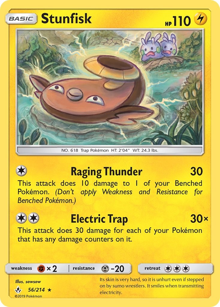 Stunfisk [56/214] [Unbroken Bonds] Reverse Holofoil