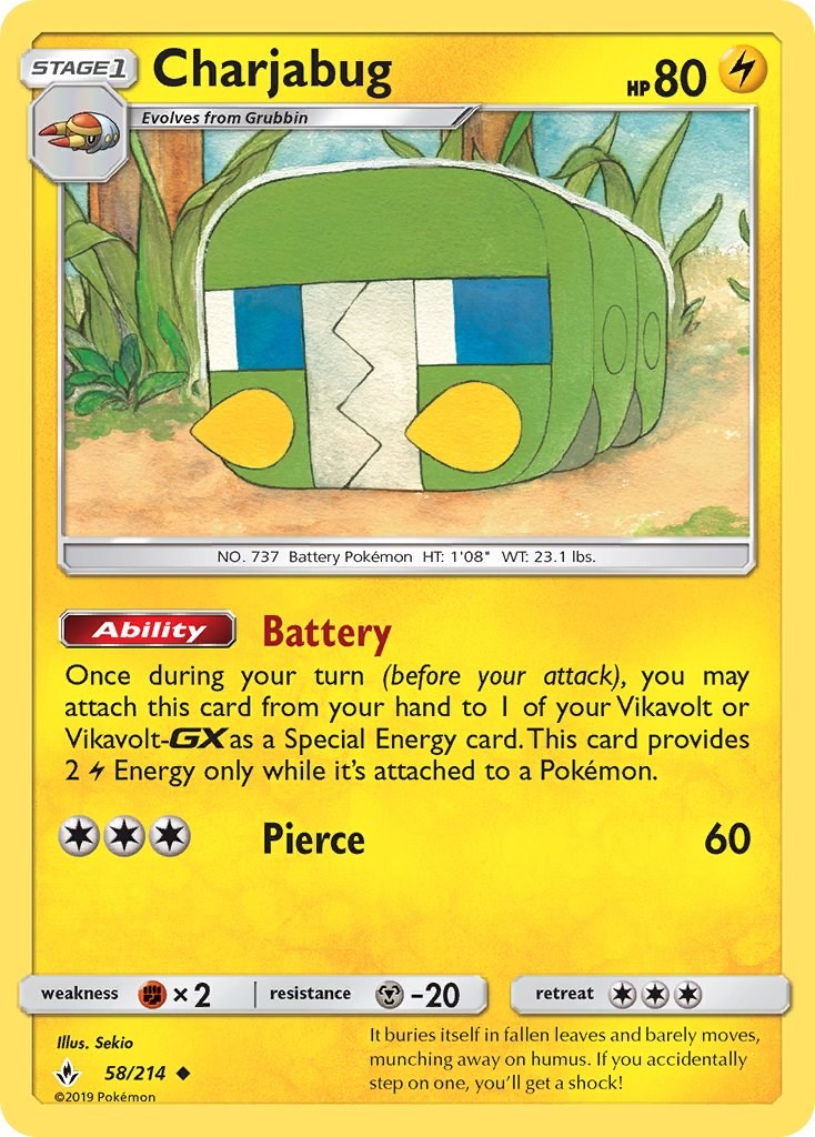 Charjabug [58/214] [Unbroken Bonds] Reverse Holofoil