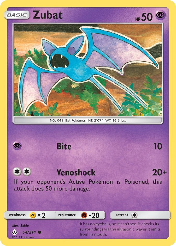 Zubat [64/214] [Unbroken Bonds] Reverse Holofoil
