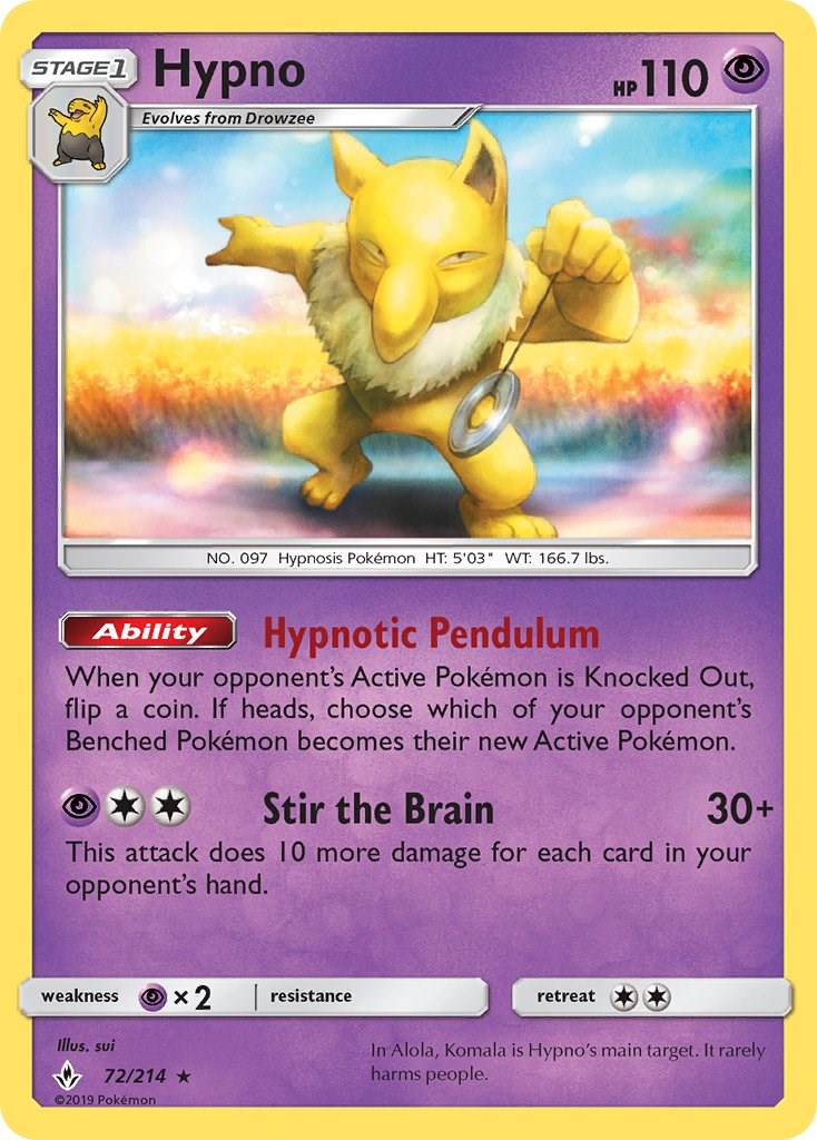 Hypno [72/214] [Unbroken Bonds] Reverse Holofoil