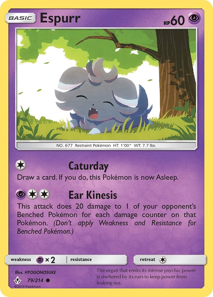 Espurr [79/214] [Unbroken Bonds] Reverse Holofoil