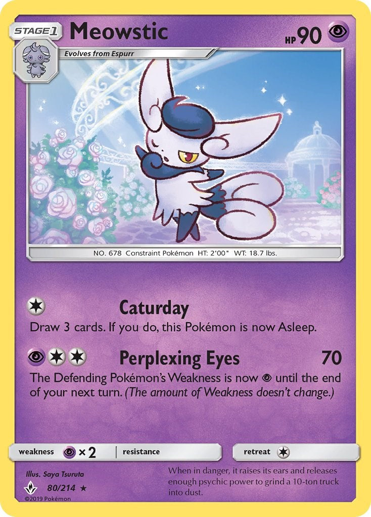Meowstic [80/214] [Unbroken Bonds] Reverse Holofoil