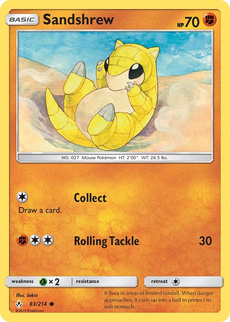 Sandshrew [83/214] [Unbroken Bonds] Reverse Holofoil