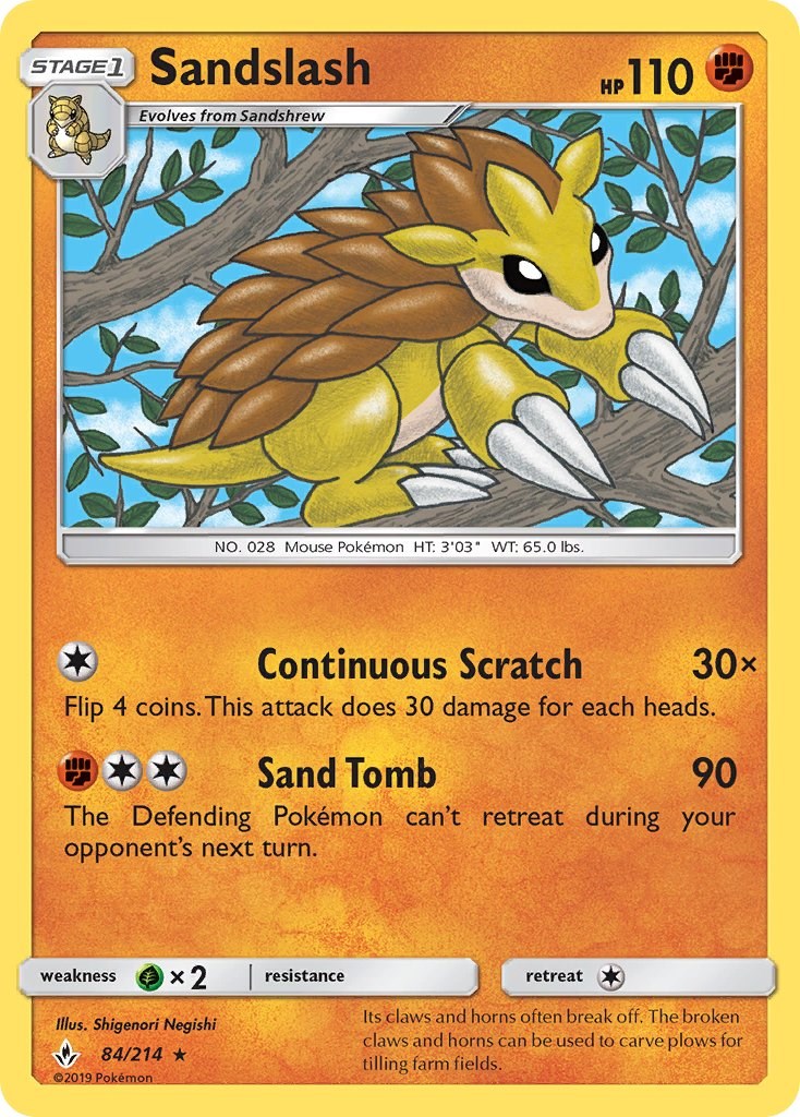 Sandslash [84/214] [Unbroken Bonds] Reverse Holofoil