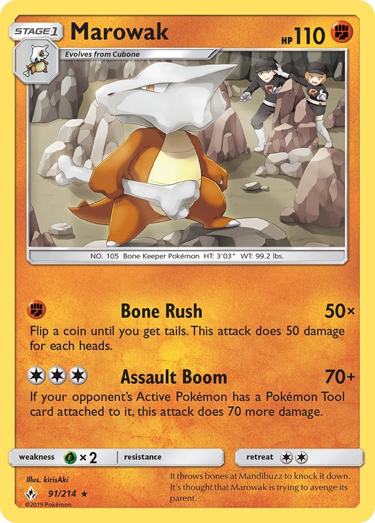 Marowak [91/214] [Unbroken Bonds] Reverse Holofoil