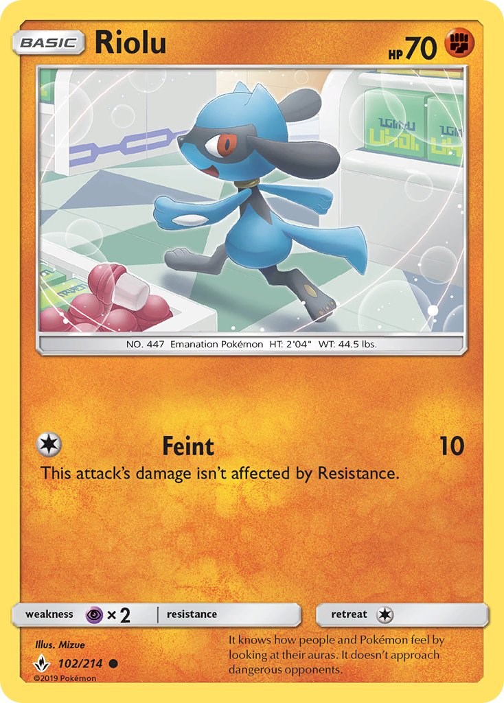 Riolu [102/214] [Unbroken Bonds] Reverse Holofoil