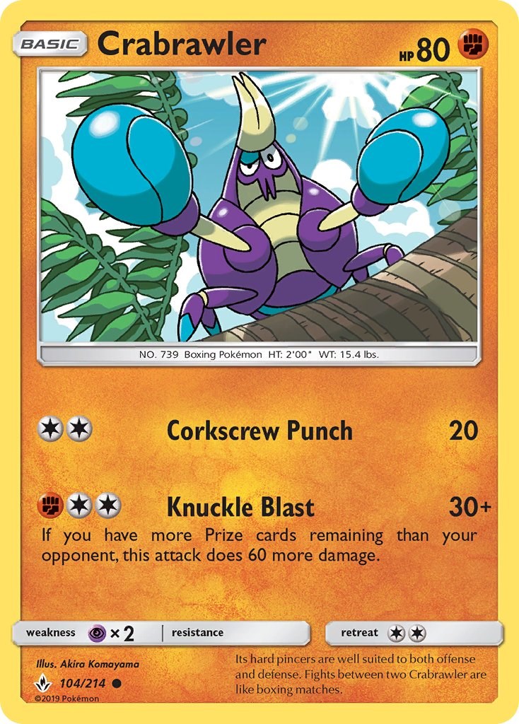 Crabrawler [104/214] [Unbroken Bonds] Reverse Holofoil