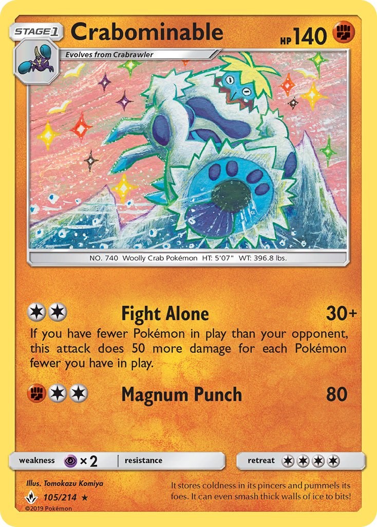 Crabominable [105/214] [Unbroken Bonds] Reverse Holofoil