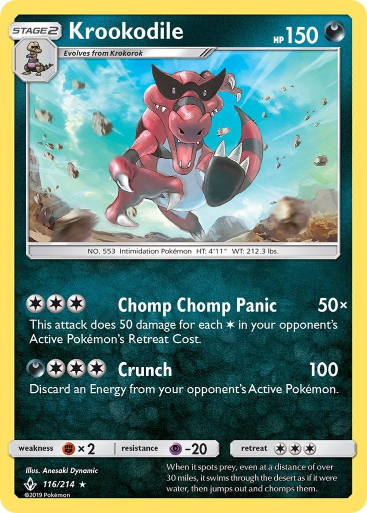Krookodile [116/214] [Unbroken Bonds] Reverse Holofoil