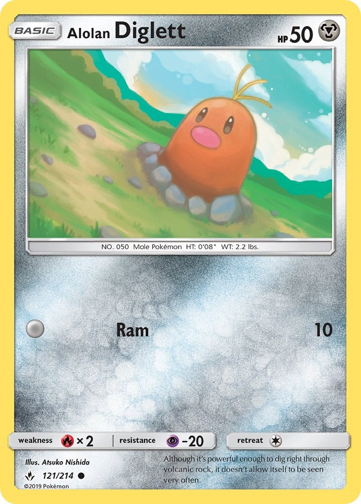 Alolan Diglett [121/214] [Unbroken Bonds] Reverse Holofoil