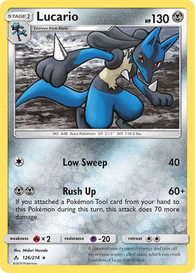 Lucario [126/214] [Unbroken Bonds] Reverse Holofoil