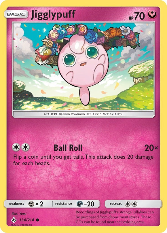Jigglypuff [134/214] [Unbroken Bonds] Reverse Holofoil