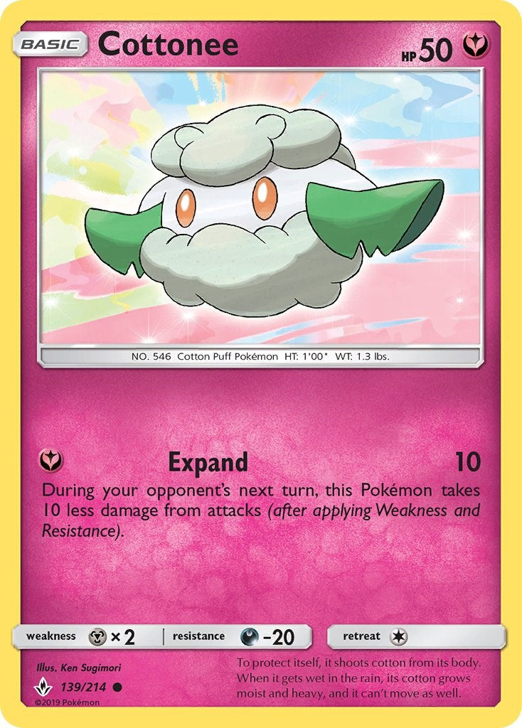 Cottonee [139/214] [Unbroken Bonds] Reverse Holofoil