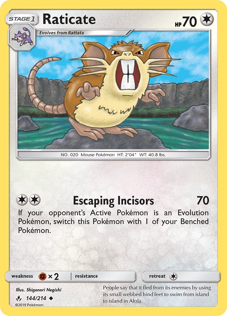 Raticate [144/214] [Unbroken Bonds] Reverse Holofoil