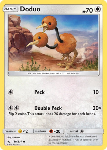Doduo [150/214] [Unbroken Bonds] Reverse Holofoil