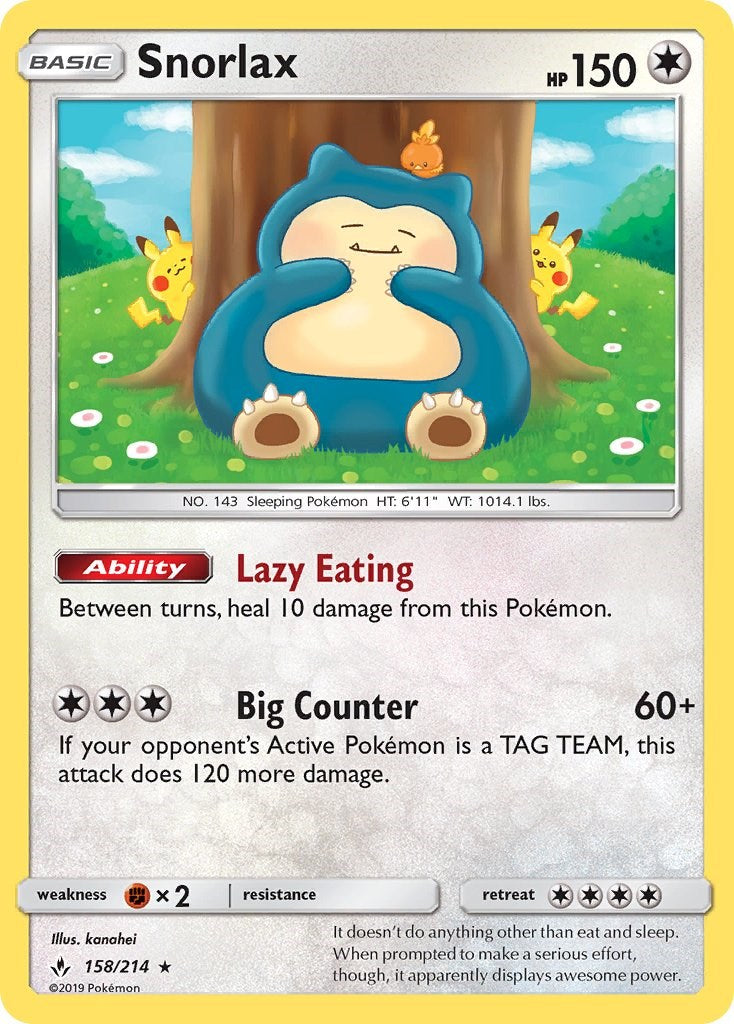 Snorlax [158/214] [Unbroken Bonds] Reverse Holofoil