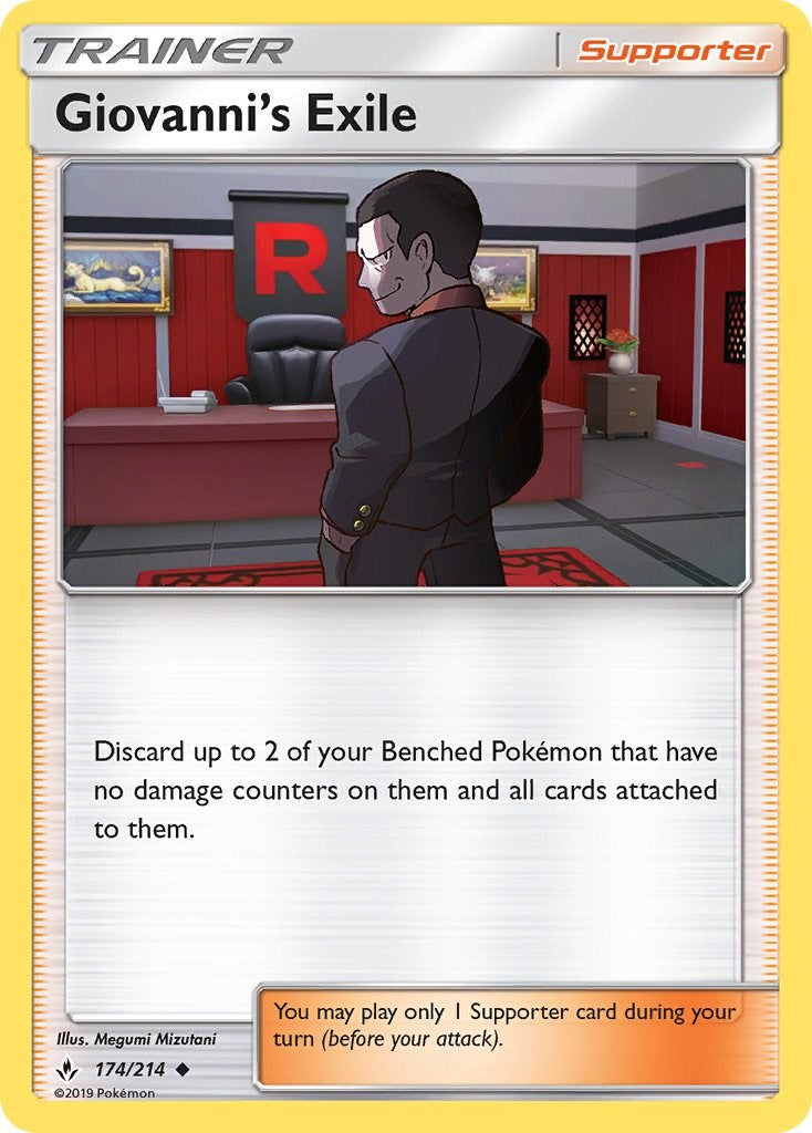 Giovanni's Exile [174/214] [Unbroken Bonds] Reverse Holofoil